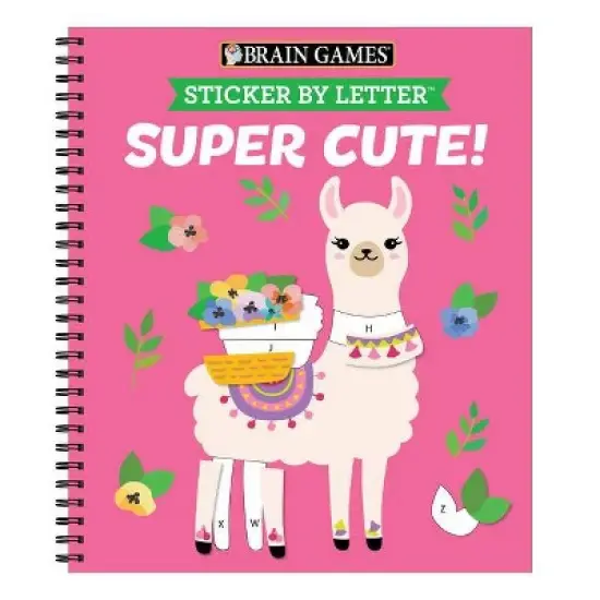 Brain Games - Sticker by Letter: Super Cute!- by Publications International Ltd & Brain Games & New Seasons (Spiral Bound) image {4}