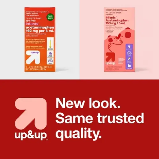 Dye-Free Infants' Acetaminophen - 2pk/2 fl oz Each - up&up&trade; image {5}