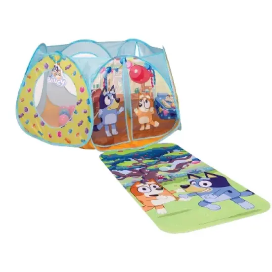 Bluey Ballpit Arena with 20 balls and mat with sounds image {1}
