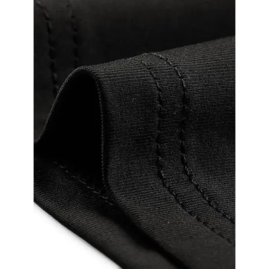 cheibear Women's Button Down Sheer-Mesh-Sleeve Sleepwear Shirt with Long Pants Pajama Set image {4}