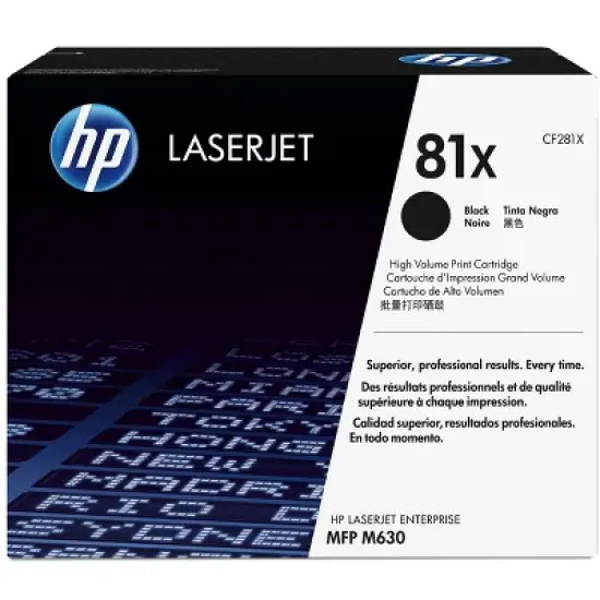 HP 81X High Yield Black Original LaserJet Toner Cartridge, ~25,000 pages, CF281X image {7}