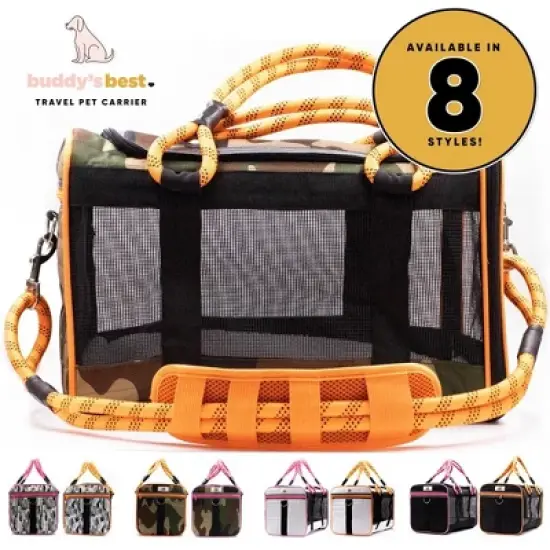 Buddy's Best Airline Approved Pet Carrier - Ventilated Mesh, Waterproof Base image {8}