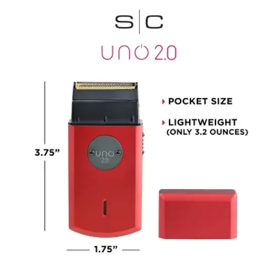 StyleCraft Uno 2.0 Mens Foil Shaver Travel Sized Single USB-C Rechargeable image {6}