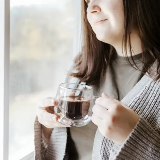 GROSCHE FRESNO Double Walled Glass Cups, Set of 2, 9.2 fl oz each image {4}