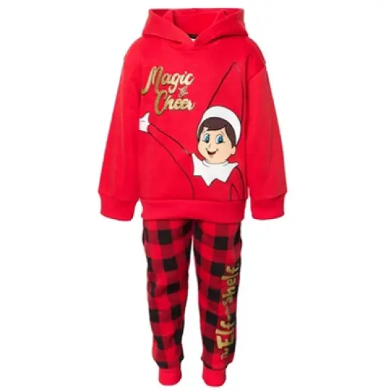 The Elf on the Shelf Fleece Pullover Hoodie and Pants Outfit Set Toddler to Big Kid image {1}