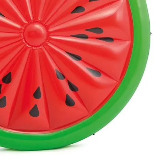 Intex Giant Inflatable 72 Inch Watermelon Island Swimming Pool Raft | 56283EP image {2}