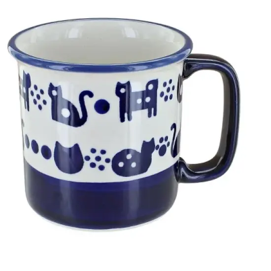 Blue Rose Polish Pottery K73 Animal Mug image {3}