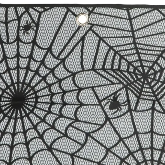 Northlight Spider Webs and Bats Halloween Valance Decoration - 5.25' image {5}