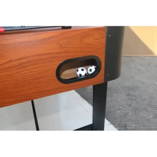 Foosball table, table soccer, Children's game table, table games, Black+Natural image {5}