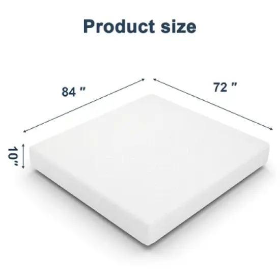 Resenkos TWIN Size Memory Foam Mattress in a Box, 3" Gel Green Tea AeroFusion Memory Foam, 7" Flex Support Base Foam, Soft Touch,  10" image {6}