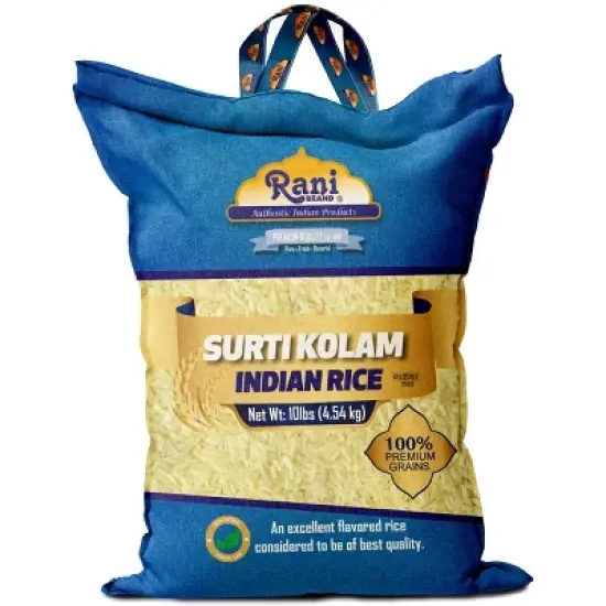 Surti Kolam Indian Rice 160oz (10lbs) 4.54kg - Rani Brand Authentic Indian Products image {7}