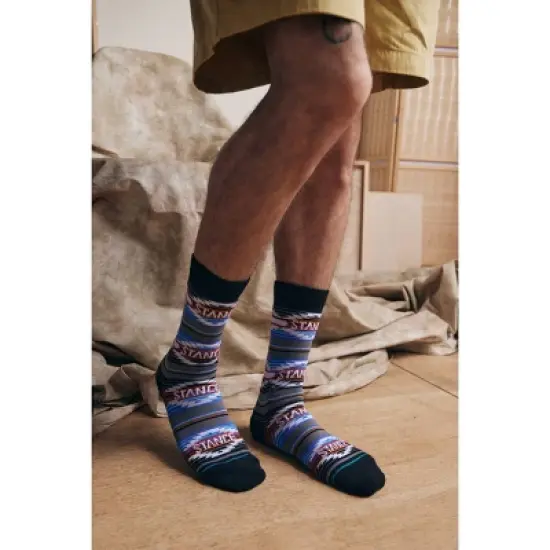 STANCE x WADE Men's Logo Dotted Crew Socks 2pk - Blue/Gray L image {9}