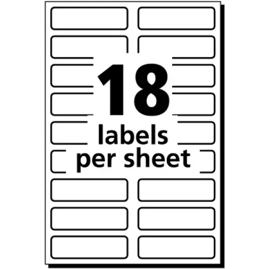 Avery No-Iron Fabric Labels, 1/2" x 1-3/4", (2 Pack of 40720) image {2}