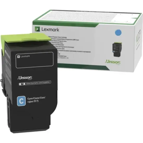 Lexmark Genuine Standard Yield Cyan Toner Cartridge - C2310C0. image {1}