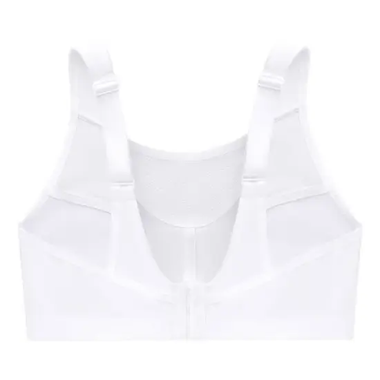 Glamorise Womens No-Bounce Camisole Sports Wirefree Bra 1066 White image {4}