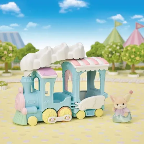 Calico Critters Floating Cloud Rainbow Train, Toy Train Vehicle for Dolls with Figure Included image {1}