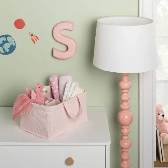 Waffle Weave Rectangular Diaper Caddy with Handles - Cloud Island&trade; image {1}