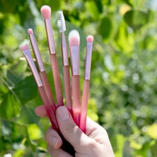 MODA Brush Hibiscus Hues Eye Makeup Brush Kit- 6pc image {2}