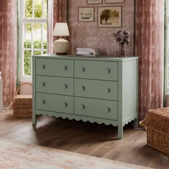 DaVinci Sammy Scallop 6 Drawer Dresser image {6}