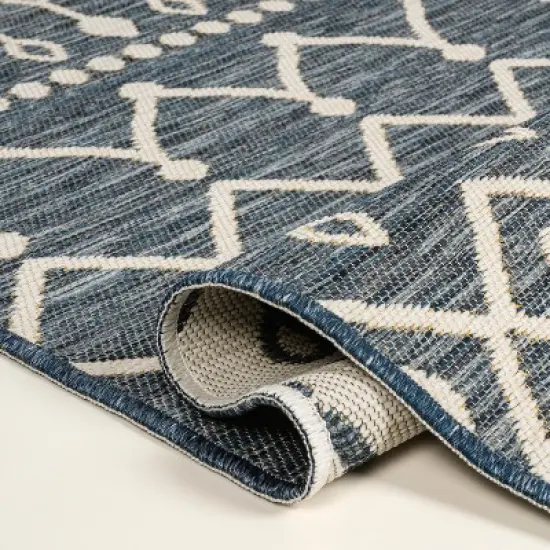 JONATHAN Y Zana Modern Geometric Moroccan Reversible Machine-Washable Indoor/Outdoor Area Rug image {7}
