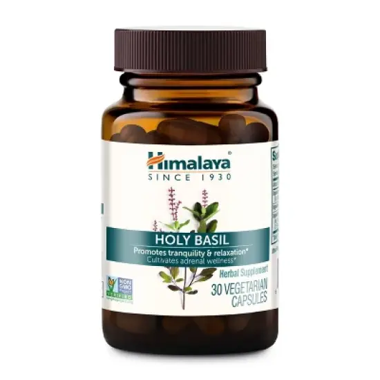 Himalaya Holy Basil Dietary Supplement Vegan Capsules - 30ct image {5}