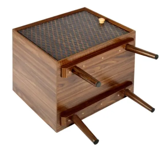 Arina 3D Printed Elements 1 Drawer Nightstand With Storage - The Pop Maison image {5}