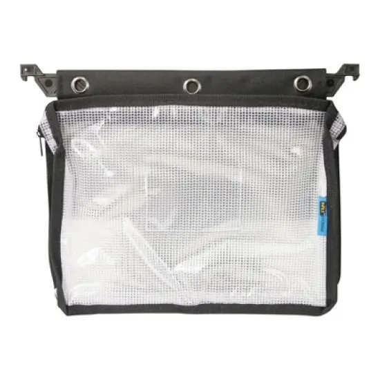 Innovative Storage Designs Expanding Zipper Pouch, Clear Mesh, Pack of 3 image {1}
