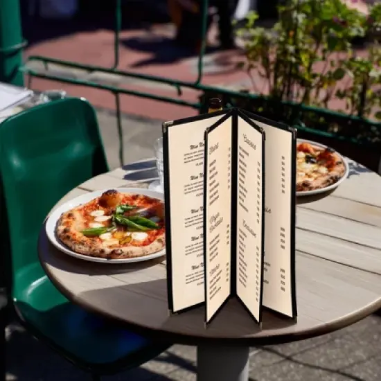 WeChef 30 Pcs Restaurant Menu Covers Holders for 4.25 x 11" Paper 4 Page 8 View image {8}