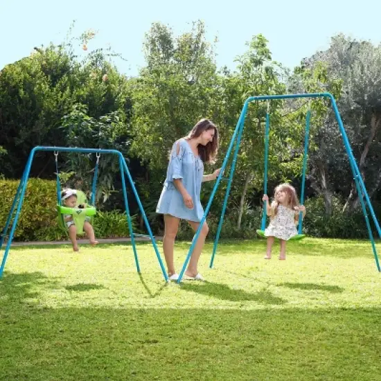 TP Toys 2 in 1 Metal Small to Tall Swing Set image {5}