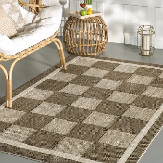 nuLOOM Lavonia Checkered Indoor/Outdoor Area Rug image {8}