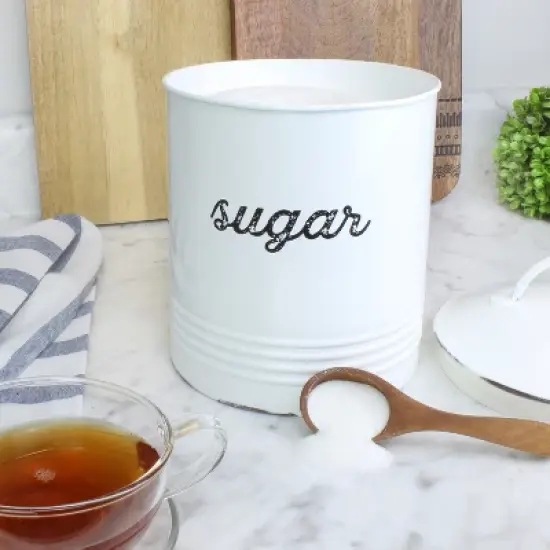 Auldhome Design-3.75qt Enamelware Sugar Canister image {2}