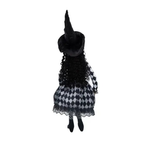 Whisen 21"H Sitting Witch Decor, Halloween Decoration - Black image {4}