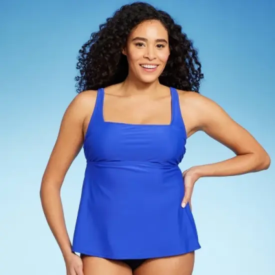 Women's Hidden Underwire Square Neck Tankini Top - Kona Sol&trade; image {4}