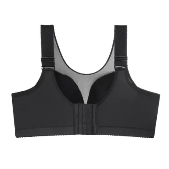 Agnes Orinda Women's Plus Size Seamless U Back Adjustable Strap Wirefree Everyday Bra image {1}