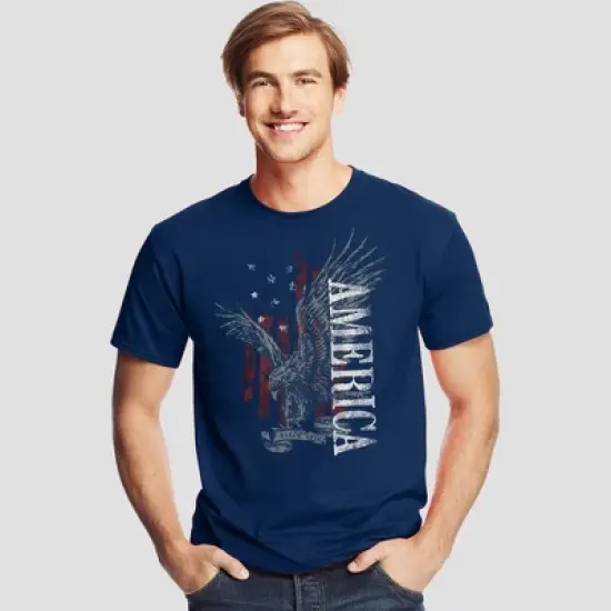 Hanes Men's Short Sleeve Graphic T-Shirt - American Collection image {2}