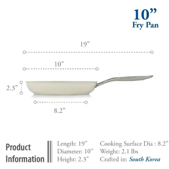 TECHEF ValenCera - 10" Ceramic Nonstick Frying Pan image {4}