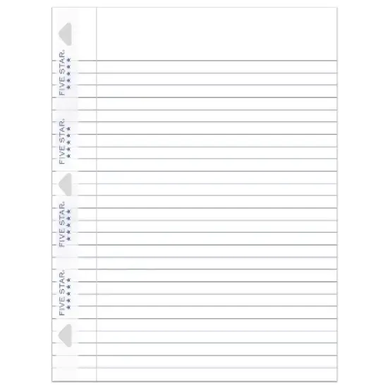 Five Star 150ct Wide Ruled Filler Paper: Loose Leaf, 10.5" x 8", White, Stationery & Office Supplies image {4}