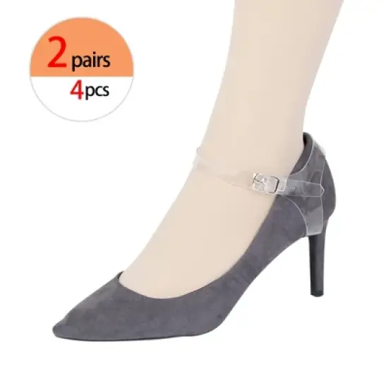 Allegra K Women's Detachable Adjustable Shoe Straps Belts Bands for Holding Loose High Heels image {3}