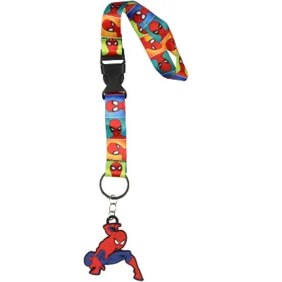 Marvel Spider-Man Many Faces Wrist Strap Lanyard for Keys with 2" Keychain image {5}