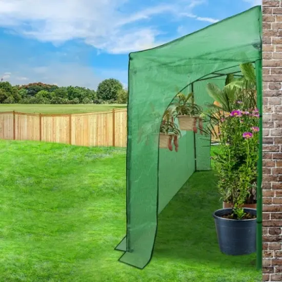 EAGLE PEAK Lean-to Portable Walk-in Greenhouse image {6}