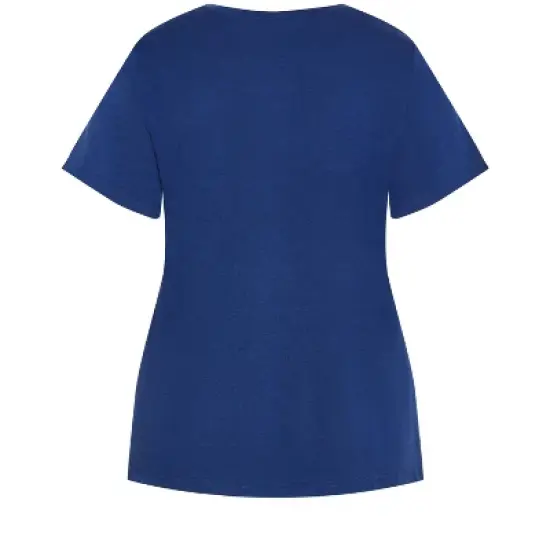 Women's Plus Size Weekend Love Sleep Top - navy | AVENUE image {3}