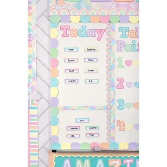 Teacher Created Resources&reg; Pastel Pop Rainbows Magnetic Border, 24 Feet Per Pack, 2 Packs image {2}