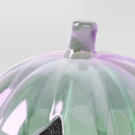 Iridescent Plastic Jack O'Lantern Decor - Hyde and EEK! Boutique&trade; image {2}