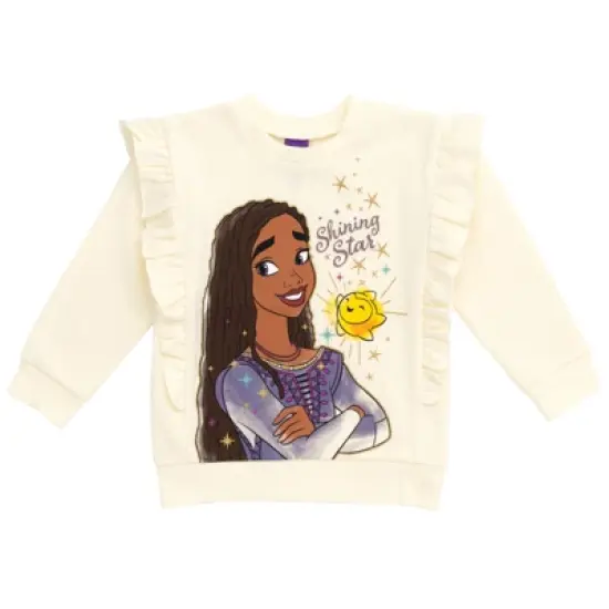 Disney Wish Asha Star Girls Fleece Sweatshirt and Pants Set Toddler to Little Kid image {1}