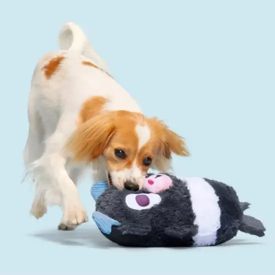 BARK Classic Fuzzy Farm Goat Dog Toy image {4}