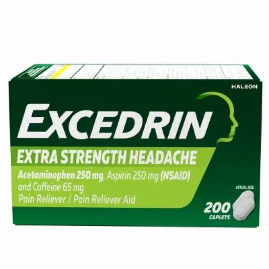 Excedrin Extra Strength Pain Reliever Caplets - Acetaminophen/Aspirin (NSAID) image {10}