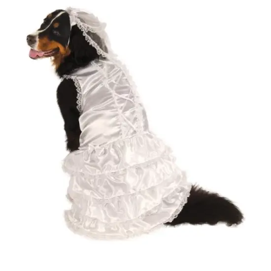 Rubie's Bride Big Dog Pet Costume image {1}