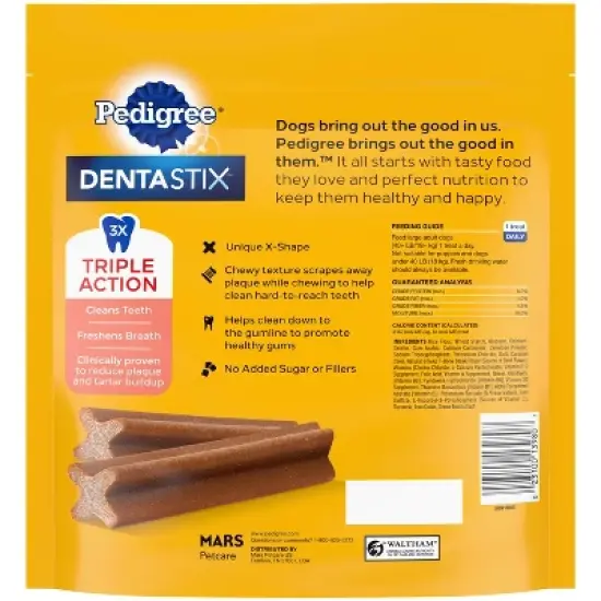 Pedigree Beef Flavor Dentastix Large Dental Dog Treats image {1}