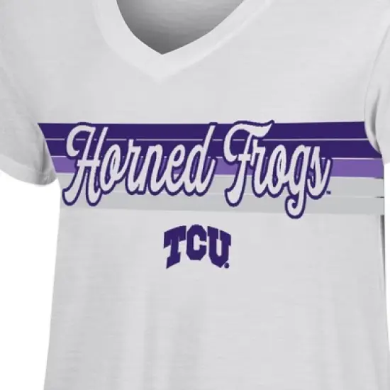 NCAA TCU Horned Frogs Women's V-Neck T-Shirt image {2}