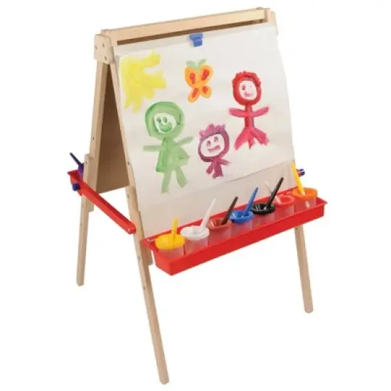 Kaplan Early Learning Floor Style Adjustable Height Art Easel image {1}